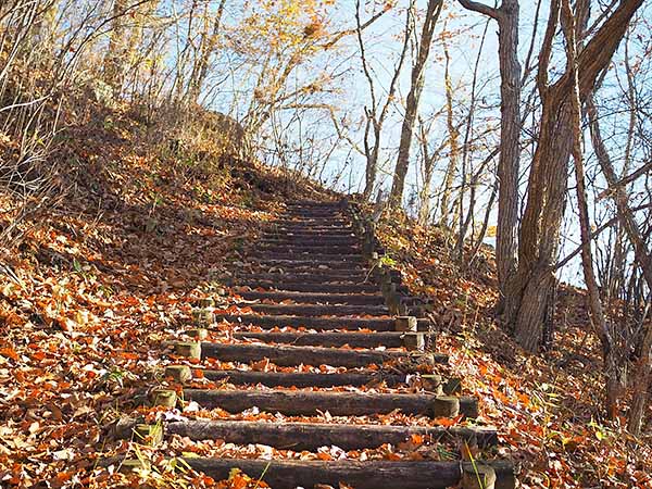 外山の秋　月影の滝と天影の滝