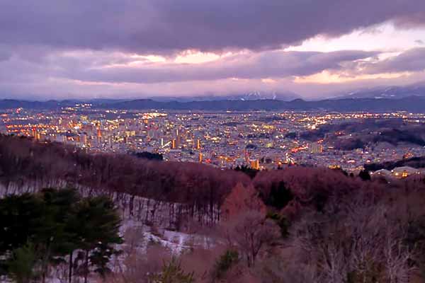 岩山展望台からの夜景