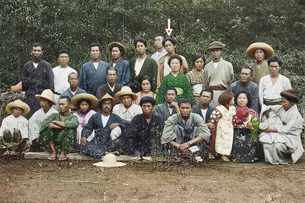 宮崎県旧日向国に開村された「新しき村」入村者達